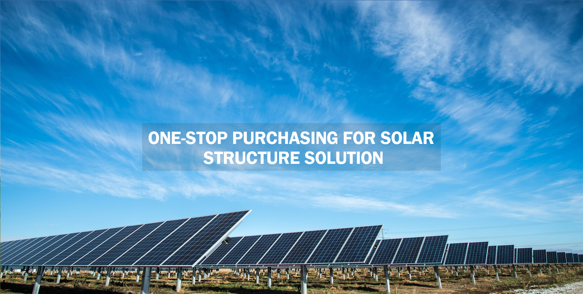 Compra única para la solución de estructura solar