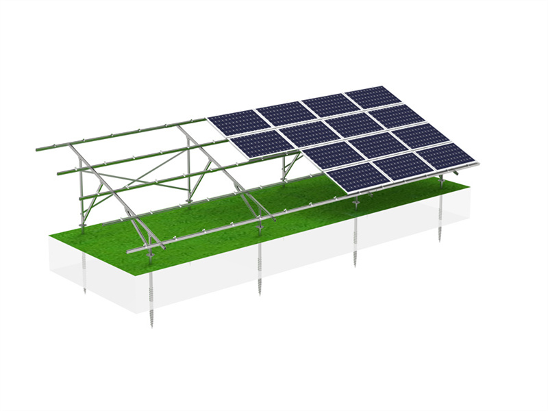 PD-GM-03 Panda solar Todo el sistema de marco de montaje en tierra del panel solar galvanizado en caliente