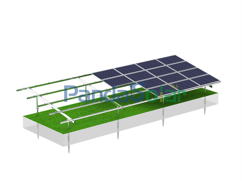 Fabricante del sistema de estructura de montaje en tierra de aluminio del panel solar PandaSolar