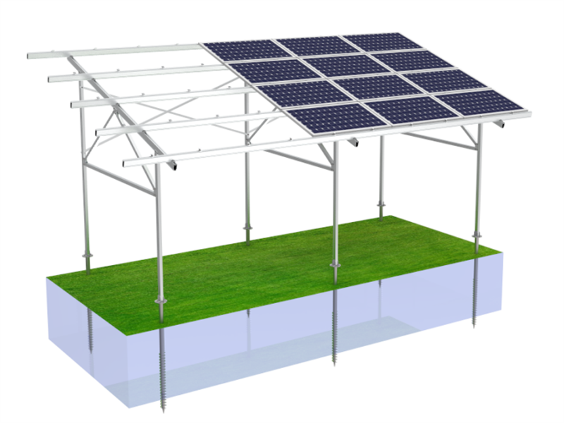 PD-GH-02 Panda solar Nuevo fabricante de sistema de montaje de invernadero agrícola solar de aluminio