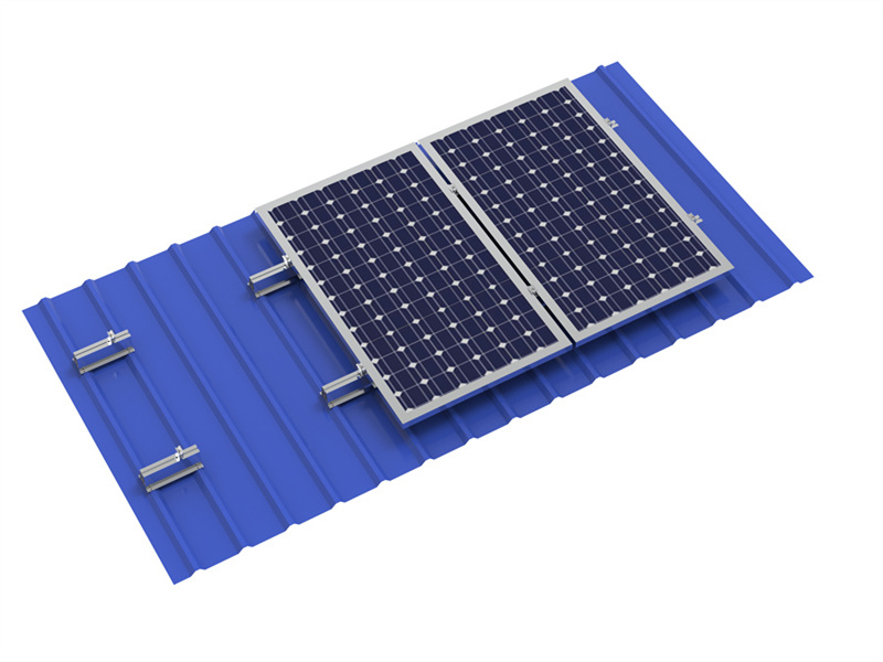 PD-U50 Panda Solar Metal Montaje en techo Estructura de estantería Precio de fábrica Carril corto solar de aluminio