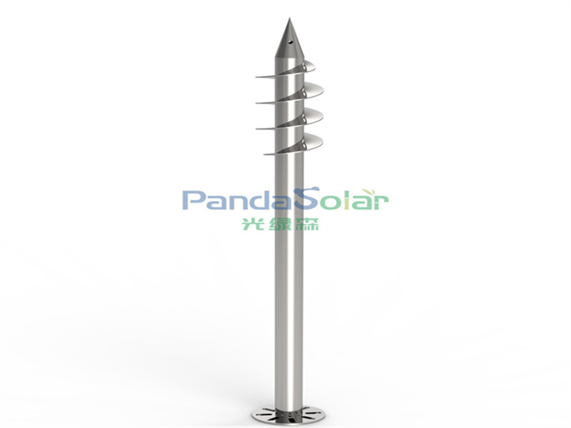 PandaSolar Factory suministra directamente estructura de montaje solar de tierra de acero gavalnizado en caliente Sistema de estantería de tornillo OEM Q235B de tierra solar para sistema de instalación en tierra