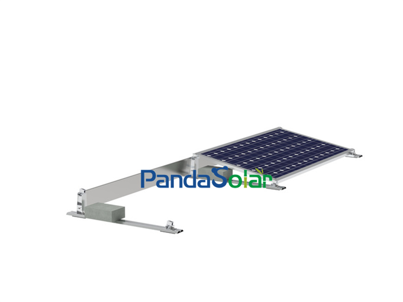 PD-BS-ST PandaSolar Soporte de montaje de techo solar de cemento plano universal Precio en fábrica Magnesio-Aluminio-Zinc Q235B