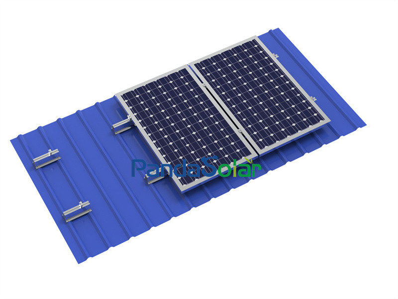 Vendedor chino OEM, precio barato al por mayor, aleación de aluminio universal, hardware de riel corto solar fotovoltaico para instalación solar de techo de hojalata trapezoidal inclinado