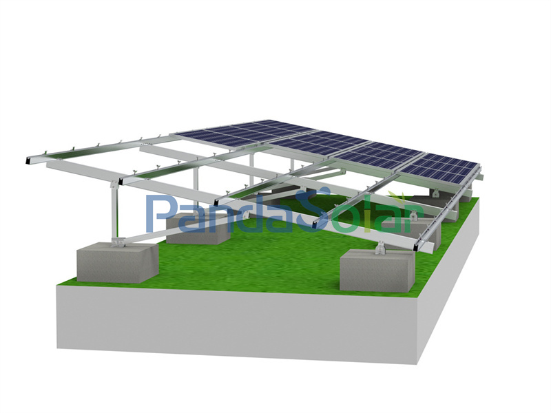 PandaSolar OEM Estructura de montaje en suelo de aluminio solar Sistema tipo A/N/VI/W Alto preensamblado Fácil instalación Módulo fotovoltaico Soporte de estantería Fabricante