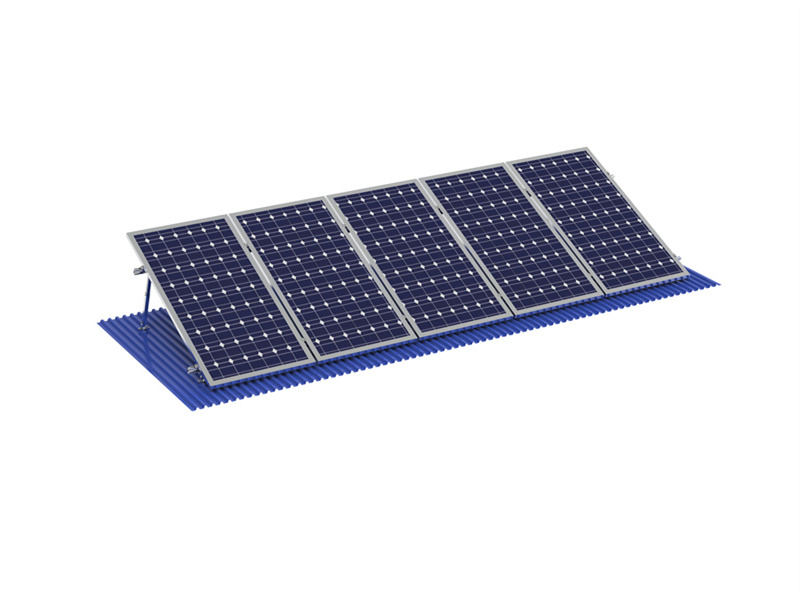 PD-MTR-AD PandaSolar Solar Aluminio Ajustable 10°-15°/15°-30° Pata delantera Kits de patas traseras Sistema de montaje en techo de metal