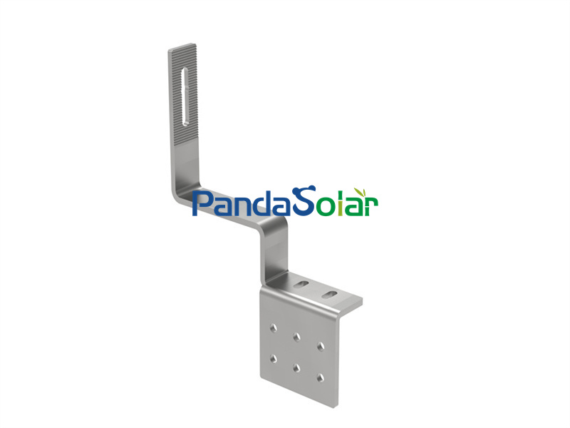 PandaSolar Sistema de montaje de gancho solar Soporte de instalación de techo de tejas Estructura de estantería de gancho ajustable de metal de acero inoxidable Proveedor de kits de rieles solares de aluminio