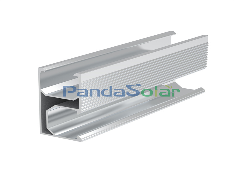 Panda Solar Aluminio Soportes de rieles solares Estructura Panel solar Metal / Teja / Hormigón Soporte de montaje en techo Kit de rieles Proyecto de techo fotovoltaico Proveedor de rieles para estanterías universales