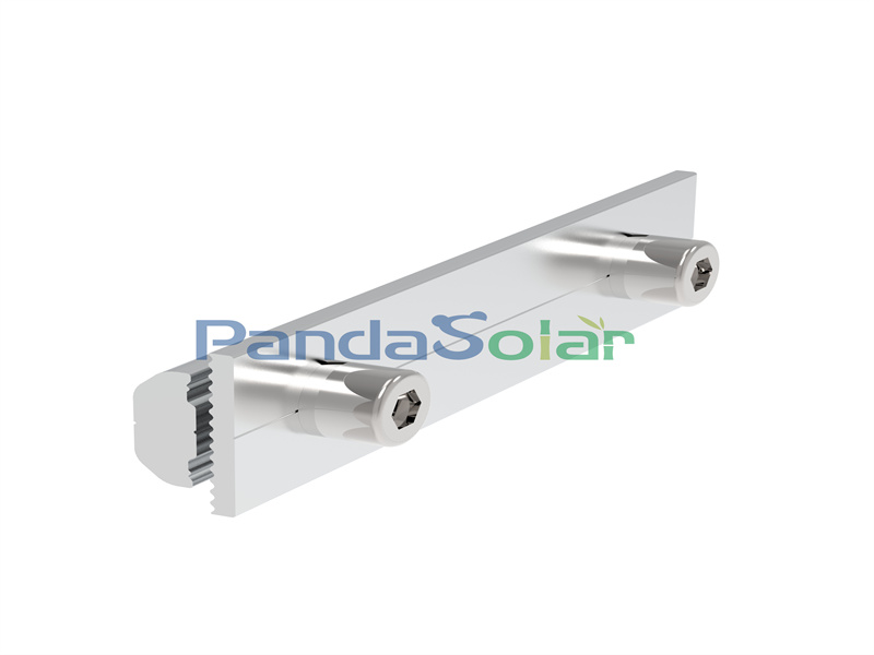 Panda Solar Aluminio Soportes de rieles solares Estructura Panel solar Metal / Teja / Hormigón Soporte de montaje en techo Kit de rieles Proyecto de techo fotovoltaico Proveedor de rieles para estanterías universales