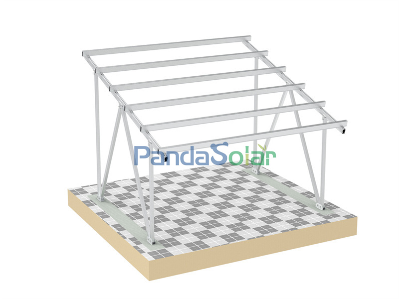 PandaSolar Soporte de aluminio comercial y residencial Kits de estanterías de montaje de cochera solar Estacionamiento solar impermeable instalado Fabricante de estructura de soporte rentable