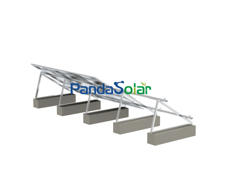 PandaSolar 2022 Panel solar ajustable de aluminio personalizado Soporte de montaje de techo solar triangular fijo Suministro directo de fábrica Buen precio Proveedor de estructura de soporte de sistema de montaje de techo solar