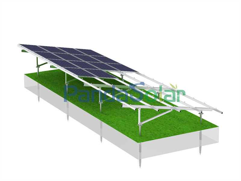 PandaSolar OEM Sistema de montaje en tierra de panel solar con revestimiento de megnesio, aluminio y zinc Larga vida útil Estructura de montaje en tierra solar de alta calidad EXM XiaMen Fabricante y proveedor de kits de montaje en tierra solar