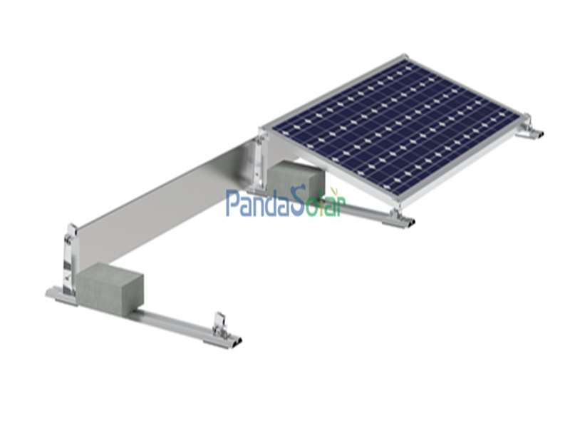 PD-VS-AL Panda Solar Techo plano Sistema de montaje de lastre solar Fabricante de aluminio