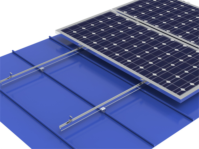 PD-KL-09 PandaSolar Solar Kliplok Montaje en techo sin perforación Productor de montaje de estructura solar KlipLok