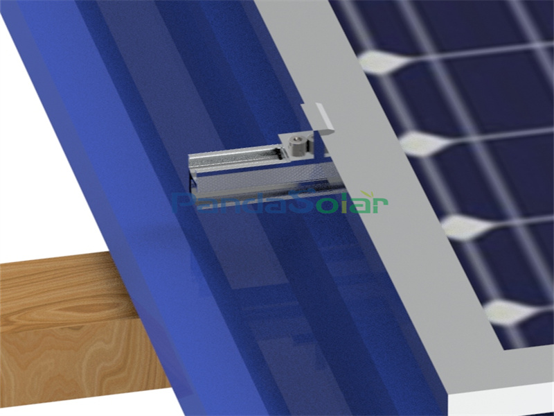 PD-EC01 Proveedor de soporte de panel de fijación de abrazadera de extremo solar de aluminio universal PandaSolar