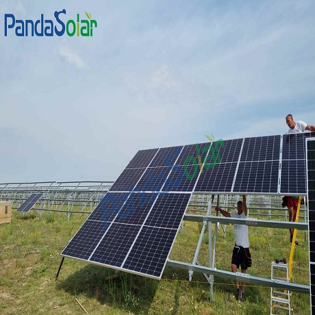 Planta de energía solar de 3,7 MW: sistema de montaje en suelo solar
