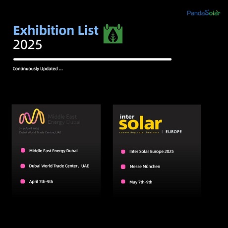 Exposición Mundial | Lista de exposiciones PandaSolar 2025 (1)